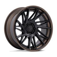 Fuel 1PC FC405 DYNAMO Matte Black W/ G-Bronze Lip wheel