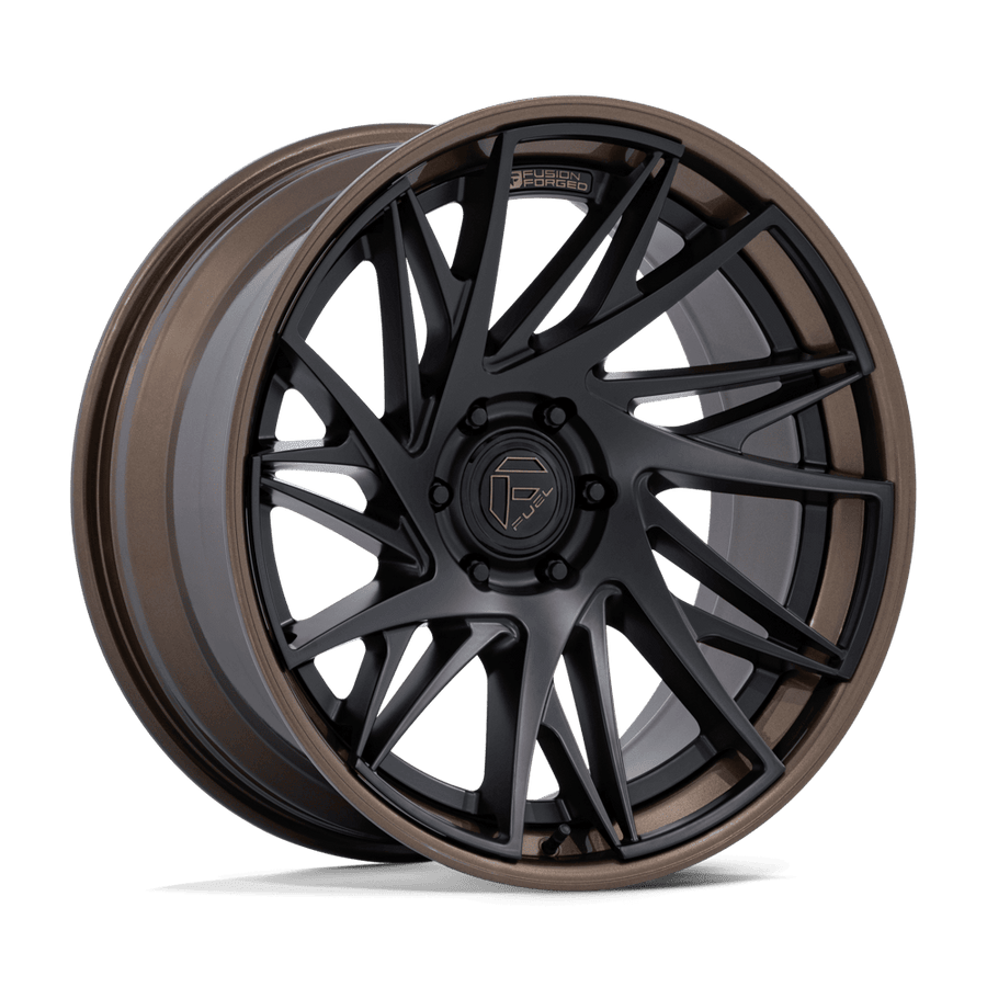 Fuel 1PC FC405 DYNAMO Matte Black W/ G-Bronze Lip wheel