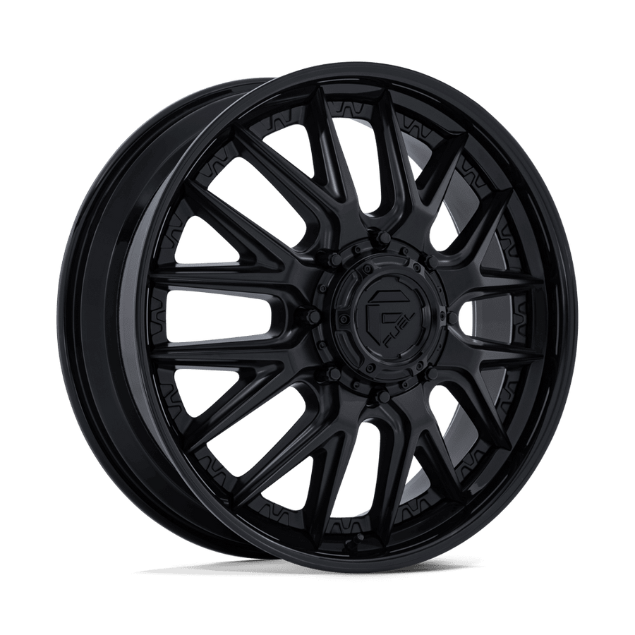 Fuel 1PC D406 CATALYST DUALLY Matte Black W/ Gloss Black Lip wheel
