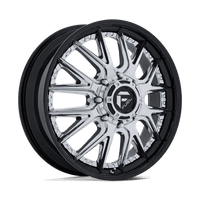 Fuel 1PC D407 CATALYST DUALLY Chrome W/ Gloss Black Lip wheel