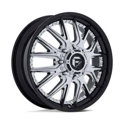 Fuel 1PC D407 CATALYST DUALLY Chrome W/ Gloss Black Lip wheel