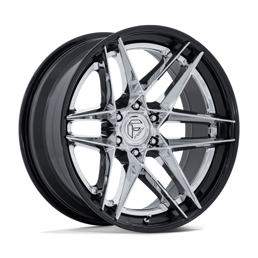 Fuel 1PC FC408 FLIGHT Chrome W/ Gloss Black Lip wheel