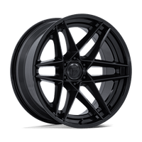 Fuel 1PC FC408 FLIGHT Matte Black W/ Gloss Black Lip wheel
