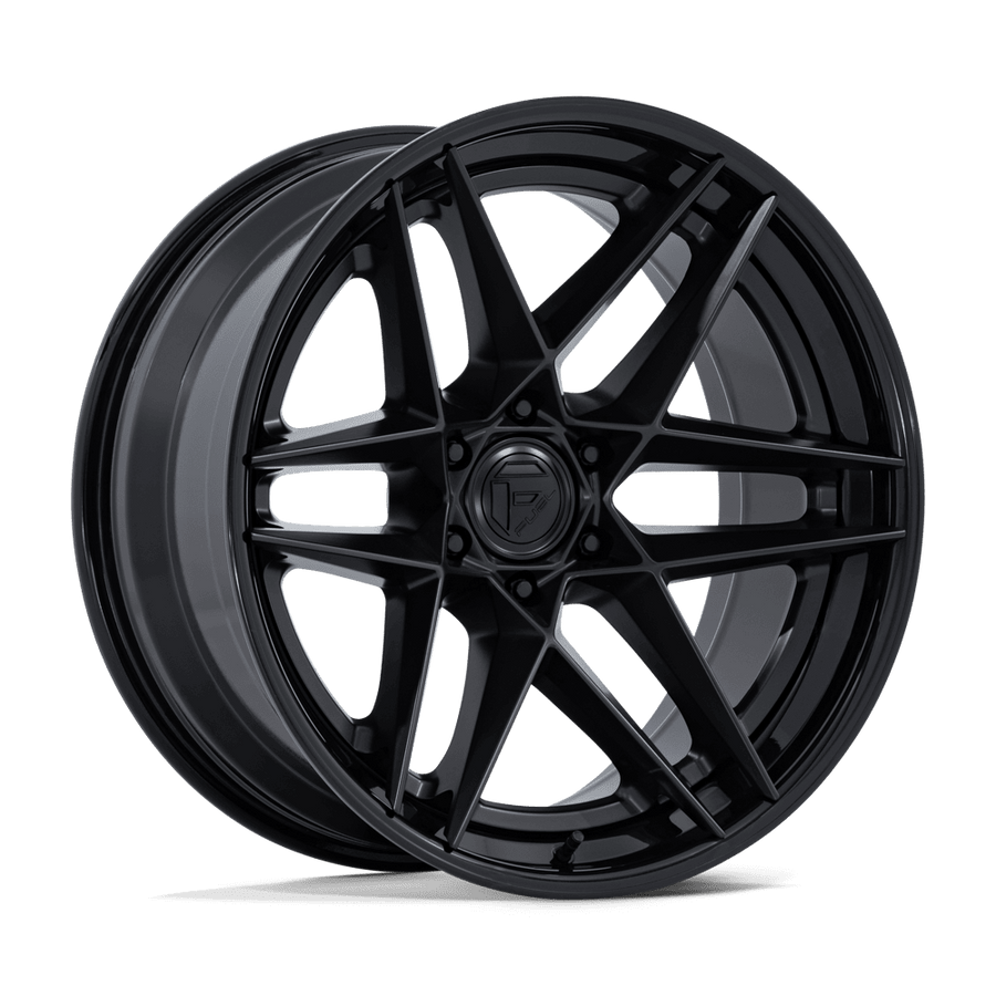 Fuel 1PC FC408 FLIGHT Matte Black W/ Gloss Black Lip wheel