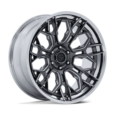Fuel 1PC FC409 HIVE Gloss Gunmetal W/ Chrome Lip wheel