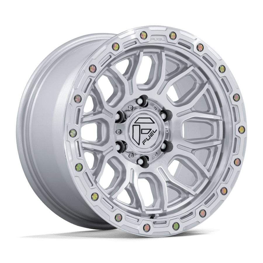 Fuel 1PC FC881 SURGE Gloss Silver W/ Machined Face wheel