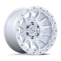 Fuel 1PC FC884 FORTRESS Gloss Silver W/ Machined Face wheel
