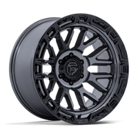 Fuel 1PC FC890 RAIL Gloss Gunmetal W/ G-Blk Lip wheel