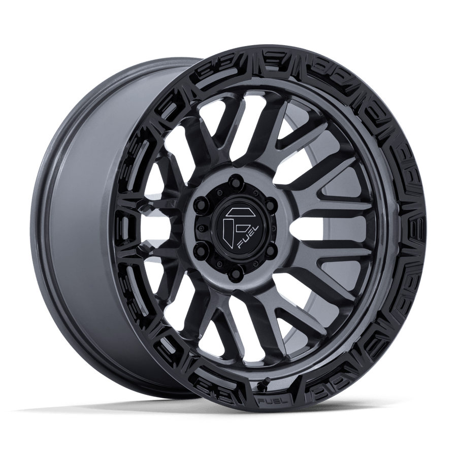 Fuel 1PC FC890 RAIL Gloss Gunmetal W/ G-Blk Lip wheel