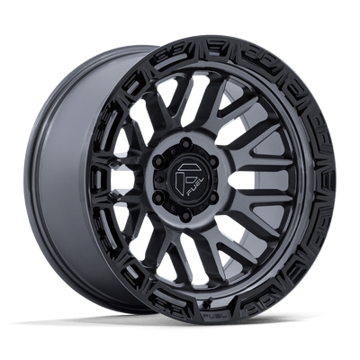 Fuel 1PC FC890 RAIL Gloss Gunmetal W/ G-Blk Lip wheel