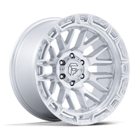 Fuel 1PC FC890 RAIL Gloss Silver W/ Machined Face wheel