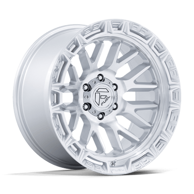 Fuel 1PC FC890 RAIL Gloss Silver W/ Machined Face wheel