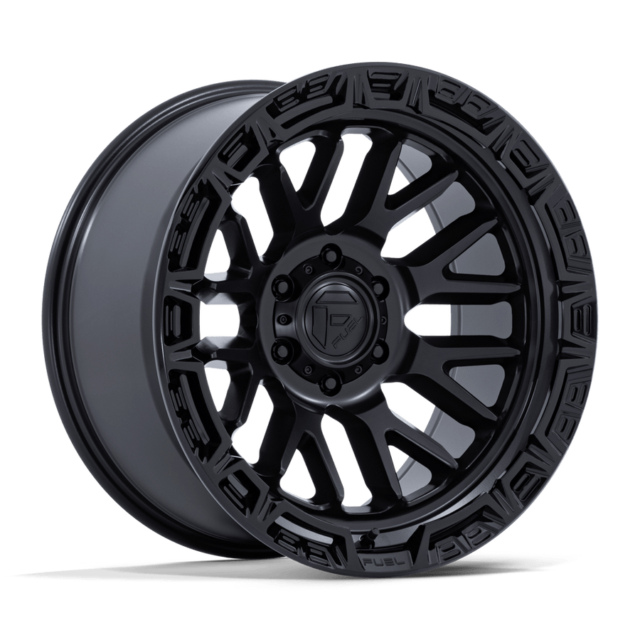 Fuel 1PC FC890 RAIL Matte Black W/ Gloss Black Lip wheel