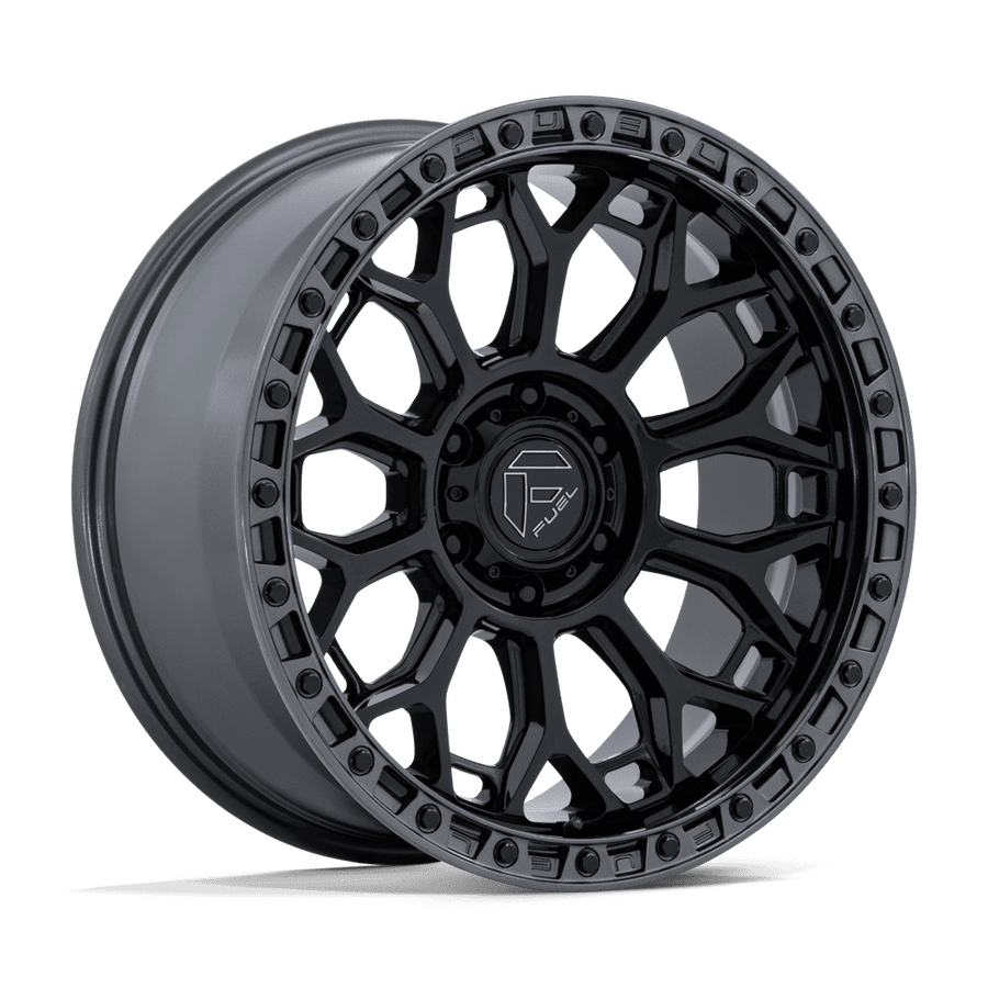Fuel 1PC FC901 TALON Gloss Black W/ Gunmetal Lip wheel