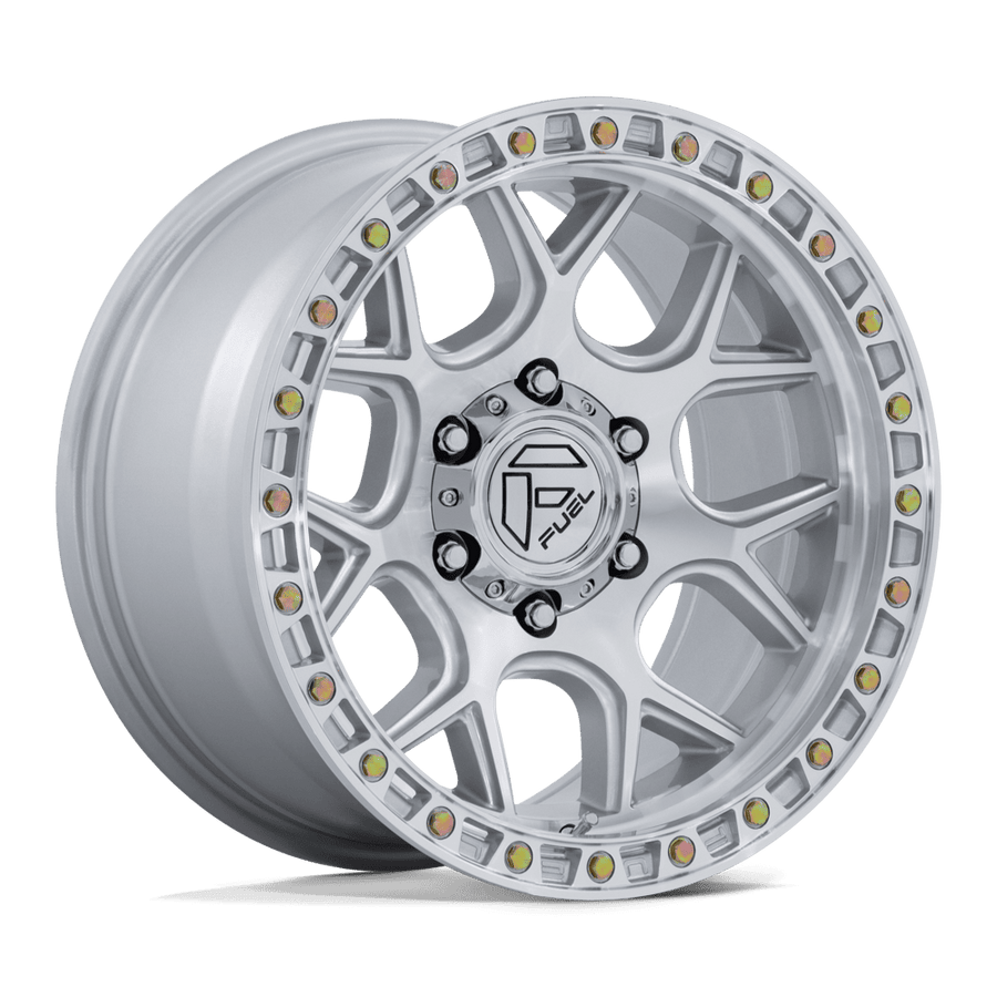 Fuel 1PC FC908 PUMA Gloss Silver W/ Machined Face wheel