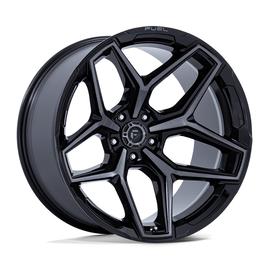 Fuel 1PC FLUX Gloss Black Brush Fc Gray Dddt wheel