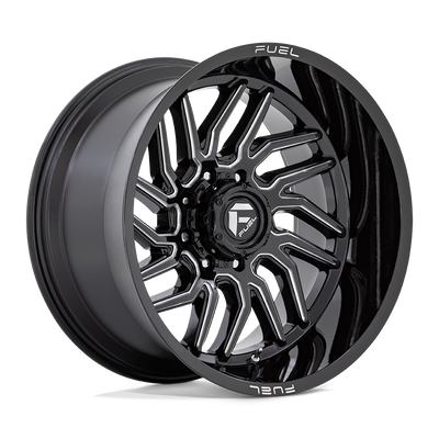 Fuel 1PC D807 HURRICANE Gloss Black Milled wheel