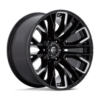 Fuel 1PC D849 REBAR Gloss Black Milled wheel