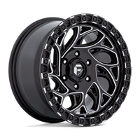 Fuel 1PC D840 RUNNER OR Gloss Black Milled wheel