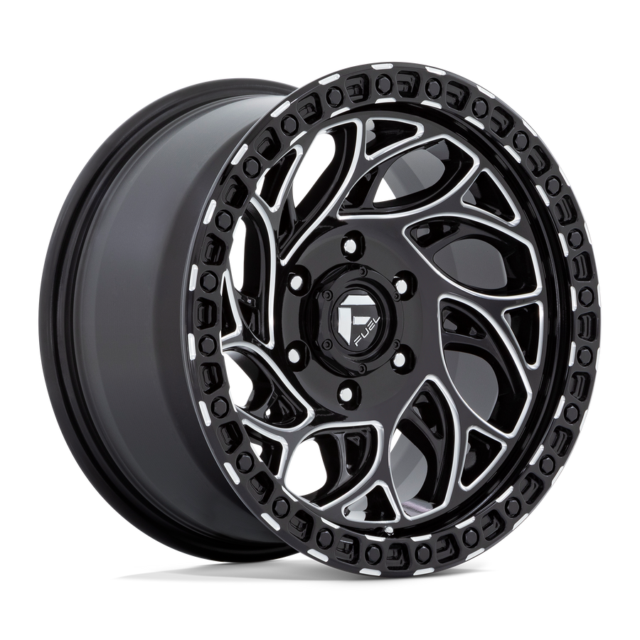 Fuel 1PC D840 RUNNER OR Gloss Black Milled wheel