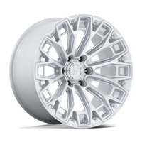 Fuel 1PC FC882 TRAX Gloss Silver W/ Machined Face wheel