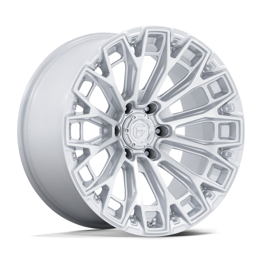 Fuel 1PC FC882 TRAX Gloss Silver W/ Machined Face wheel