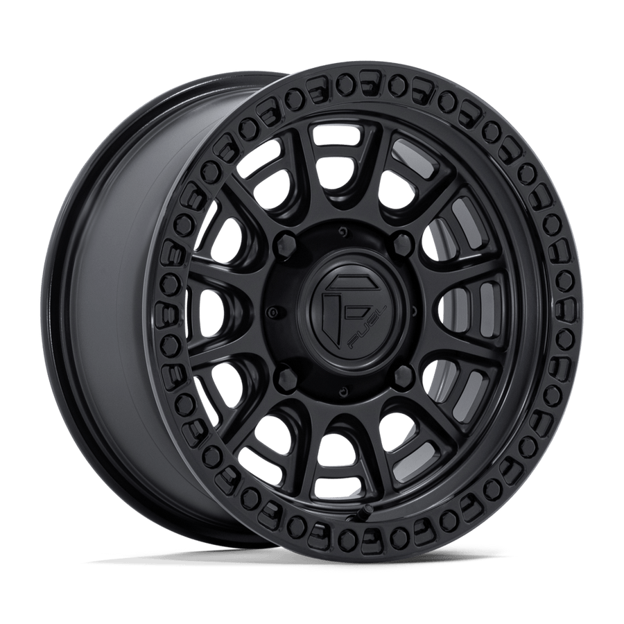 Fuel UTV FV832 CYCLE UTV Matte Black W/ Gloss Black Lip wheel