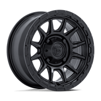 Fuel UTV FV866 PISTON UTV Matte Black W/ Gloss Black Lip wheel