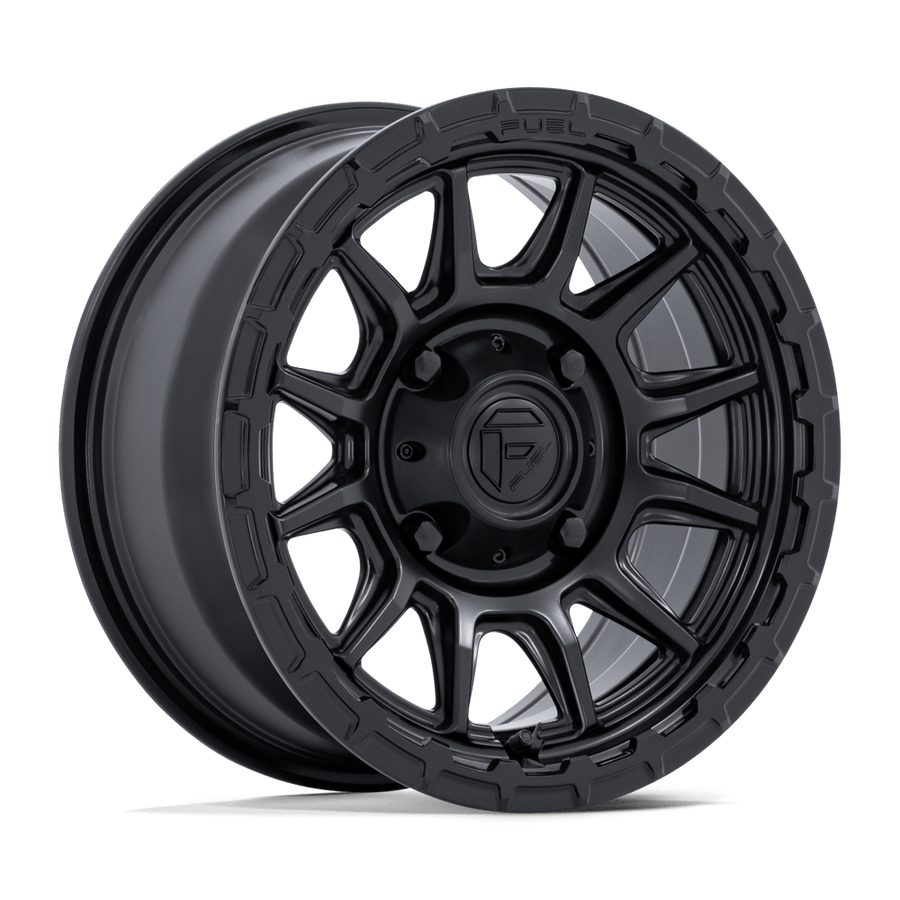 Fuel UTV FV866 PISTON UTV Matte Black W/ Gloss Black Lip wheel