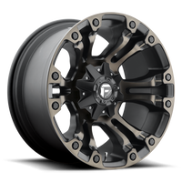 Fuel 1PC D569 VAPOR Matte Black Double Dark Tint wheel
