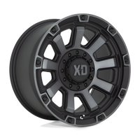 XD XD852 GAUNTLET Satin Black W/ Gray Tint wheel