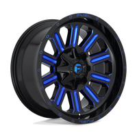 Fuel 1PC D646 HARDLINE Gloss Black Blue Tinted Clear wheel