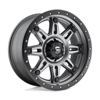 Fuel 1PC D568 HOSTAGE III Matte Gunmetal Black Bead Ring wheel