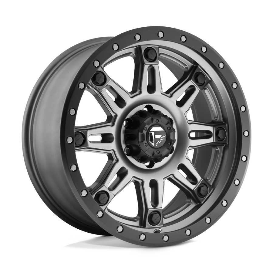 Fuel 1PC D568 HOSTAGE III Matte Gunmetal Black Bead Ring wheel