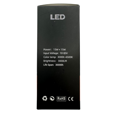 GK "Easy Switch" 3 Function LED Amber/White Pod Lights