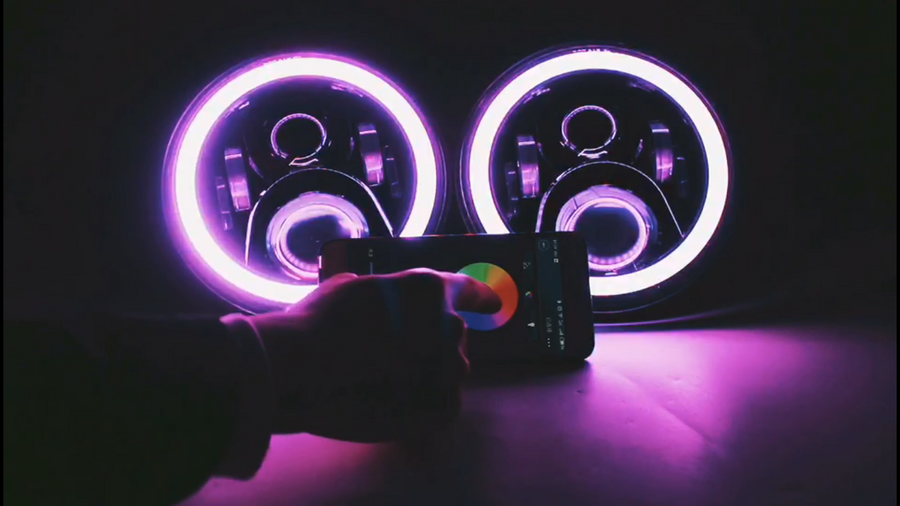 RGB Terminator Series D2 Headlights by FCK Light Bars