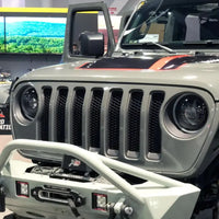 Front view of Oculus Headlights with white outer halo ring.