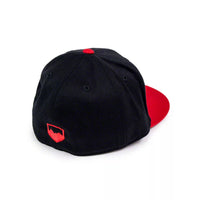 Teraflex 2-tone Flat Visor Hat - Black/red -sm/md