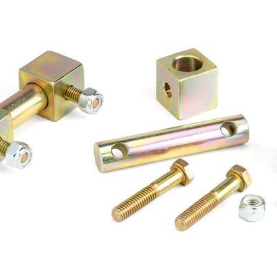 JKS Manufacturing Shock Bar Pin Eliminator Front Lower Wrangler TJ & LJ Cherokee XJ Comanche MJ Grand Cherokee ZJ & WJ JKS Manufacturing