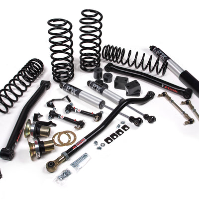 JKS Manufacturing 2018-2024 Jeep Wrangler JL J-Lander 3.5 Inch Lift Kit 4 Door w/Fox 2.5 Performance Shocks HD Rate Coils JSPEC