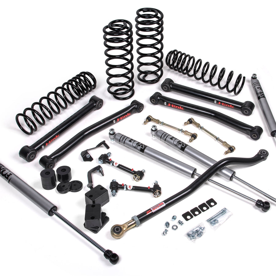 JKS Manufacturing 21-24 Jeep Wrangler JL 4xe 4 Door 2 Inch J-Konnect Suspension Lift Kit w/ Fox 2.0 Adv Series Shocks JSPEC