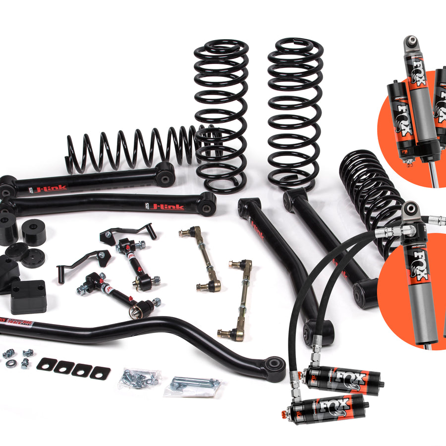 JKS Manufacturing 21-24 Jeep Wrangler JL 4xe 4 Door 2 Inch J-Konnect Suspension Lift Kit w/ Fox 2.5 Performance Elite Series Shocks JSPEC