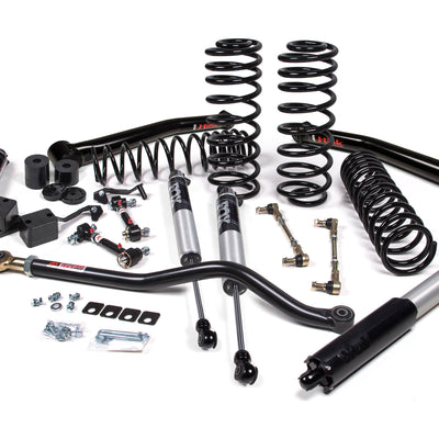 JKS Manufacturing 2018-2024 Jeep Wrangler JL 1.5 Inch Suspension Lift Kit 1 Inch Rear Coil Spring w/ J-link arms Fox 2.5 Performance Series Shocks JSPEC