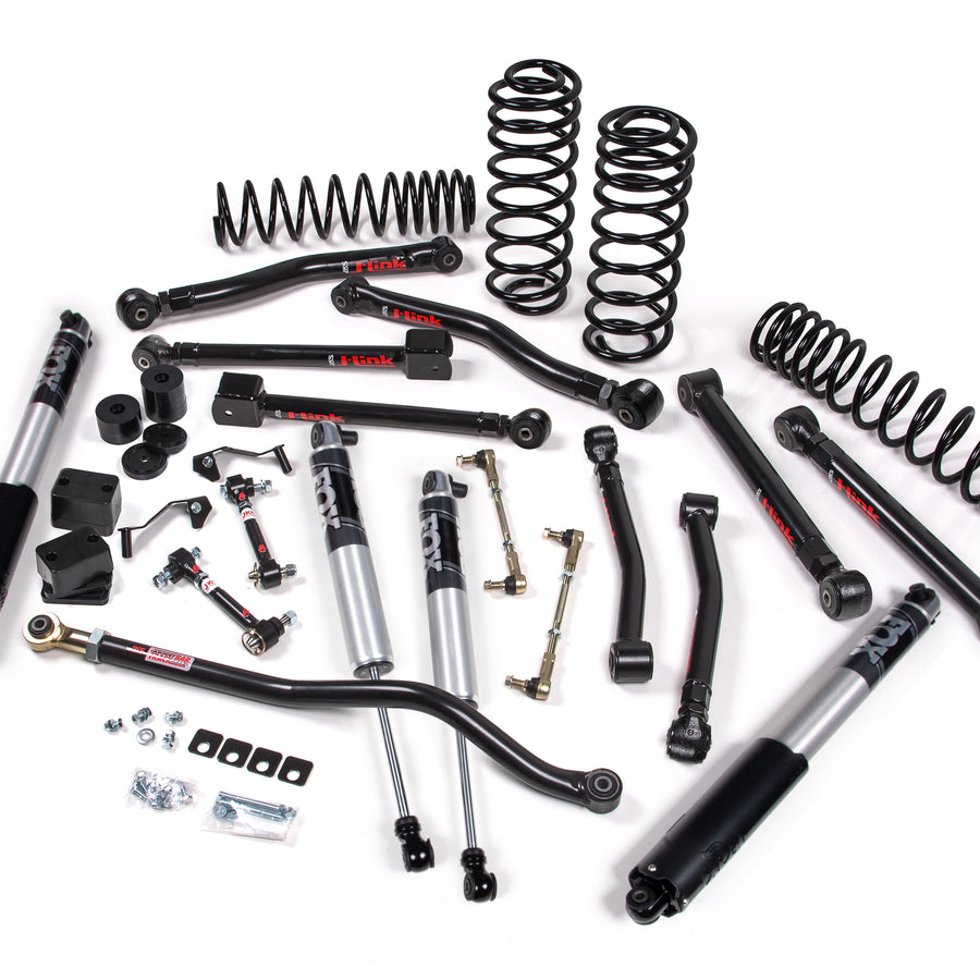 JKS Manufacturing 2018-2023 Jeep Wrangler JL 2 Door 3 Inch J-Krawl System Rubber Front/Rear JSPEC
