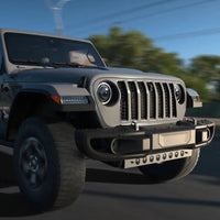 Skid Plate with Integrated LED Emitters for Jeep Wrangler JL and Gladiator JT