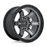 Fuel 1PC D698 KICKER Matte Gunmetal Black Bead Ring wheel