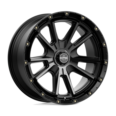 KMC KM100 SYNC Satin Black W/ Gray Tint wheel