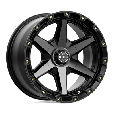KMC KM101 TEMPO Satin Black W/ Gray Tint wheel
