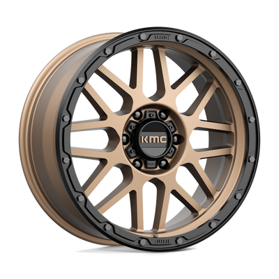 KMC KM535 GRENADE OFF-ROAD Matte Bronze W/ M-Black Lip wheel
