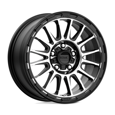KMC KM542 IMPACT Satin Black Machined wheel